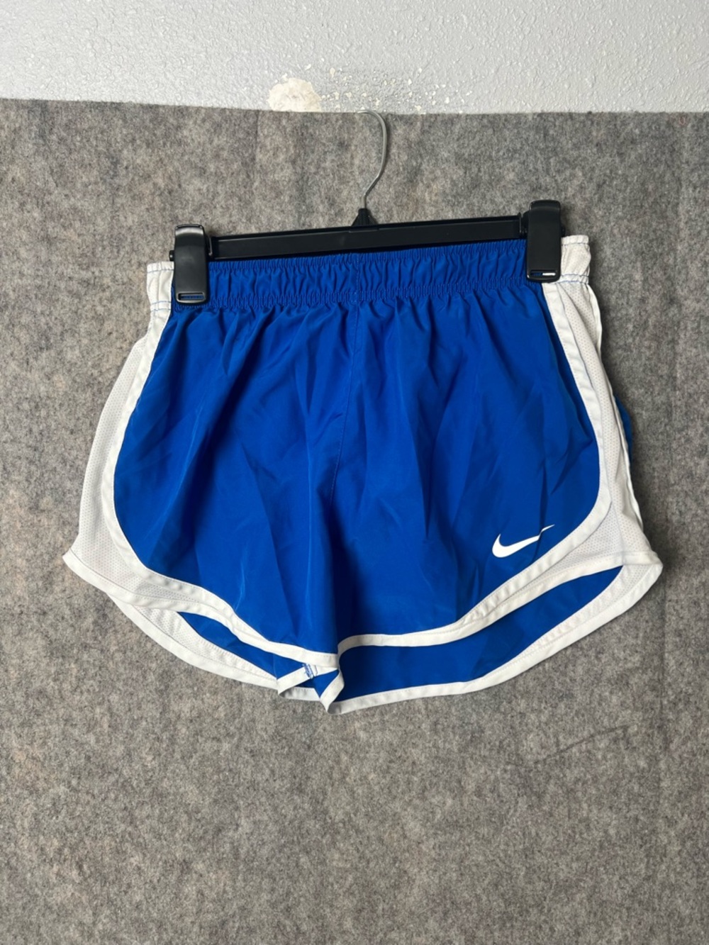 Nike Women’s Medium Blue Running Shorts with White Trim